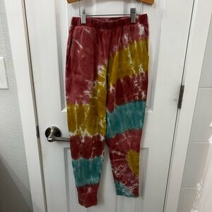 Erge Red Tie-Dye Top